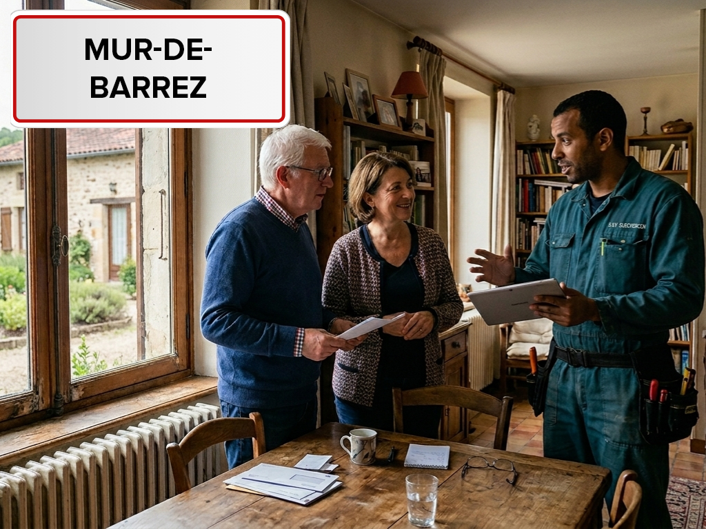Installation de pompe à chaleur à Mur-de-Barrez (15140) dans le Cantal